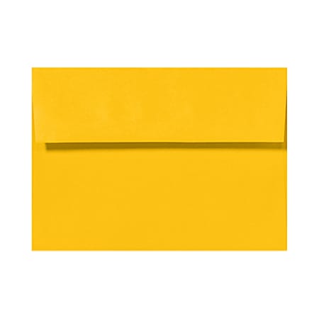 LUX Invitation Envelopes, A2, Peel & Press Closure, Sunflower Yellow, Pack Of 250