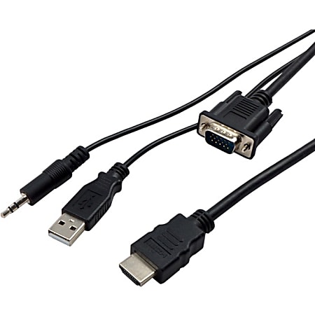 VisionTek VGA to HDMI 1.5M Active Cable (M/M) - Video converter - VGA - HDMI
