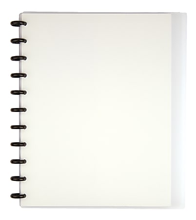TUL™ Custom Note-Taking System Discbound Notebook, Letter Size, Poly Cover, Clear