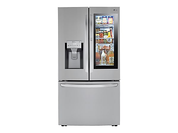 LG LRFVS3006S - Refrigerator/freezer - french door bottom freezer with water dispenser, ice dispenser - Wi-Fi - width: 35.7 in - depth: 36.6 in - height: 70.1 in - 29.7 cu. ft - stainless steel