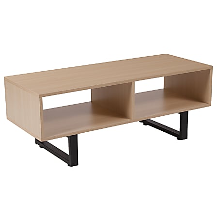 Flash Furniture Media Console For Up To 40" TVs, 15-1/4"H x 39-1/2"W x 15-3/4"D, Beech