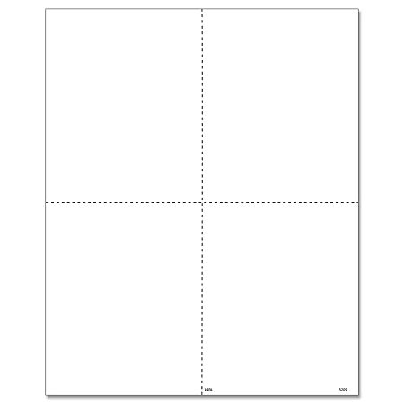 ComplyRight™ W-2 Tax Forms, Blank Face With Backer Instructions, 4-Up (Box Format), Laser, 2#4 Paper Stock, 8-1/2" x 11", Pack Of 50 Forms