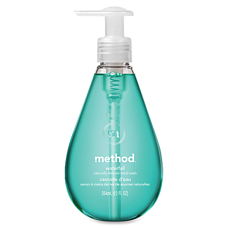 Method® Natural Gel Hand Wash Soap, Waterfall Scent, 12 Oz Bottle