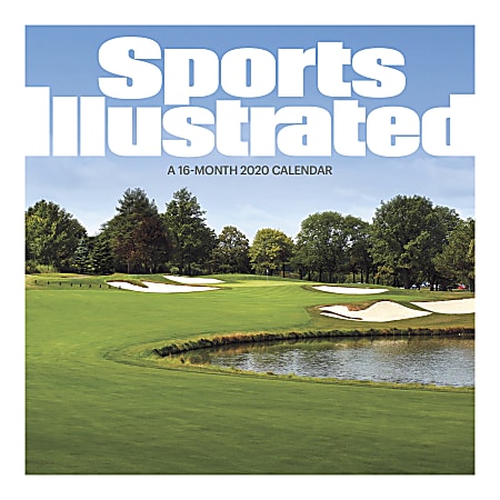 Sandylion 16-Month Wall Calendar, 12" x 12", Sports Illustrated Golf, September 2019 To December 2020