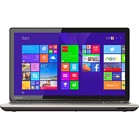Toshiba Satellite P55t-B5156 15.6" Touchscreen LED (TruBrite) Notebook - Intel Core i7 i7-4720HQ Quad-core (4 Core) 2.60 GHz - Brushed Aluminum in Satin Gold