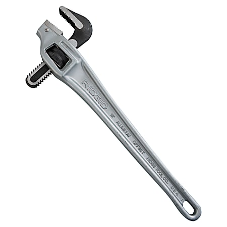 Offset Pipe Wrenches, Alloy Steel Jaw, 18 in