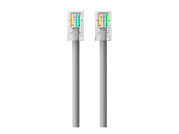 Belkin High Performance - Patch cable - RJ-45 (M) to RJ-45 (M) - 12 ft - UTP - CAT 6 - molded, snagless - gray -  - A3L98012