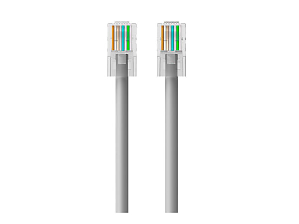 Belkin High Performance - Patch cable - RJ-45 (M) to RJ-45 (M) - 12 ft - UTP - CAT 6 - molded, snagless - gray -  - A3L98012