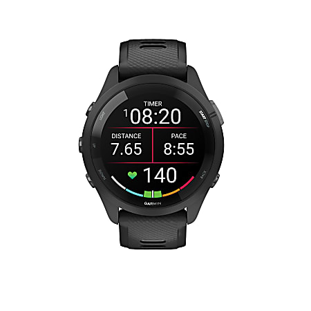 Garmin Forerunner 265 Running Smartwatch BlackPowder Gray - Office  