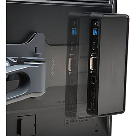 Kensington Mounting Plate for Docking Station - Black - 75 x 75, 100 x 100 - 1 Each