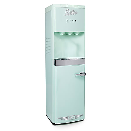 Igloo Retro Hot, Cold &amp; Room Temperature Bottom-Load Water Dispenser, 3-Gallon, Aqua, Total Qty 1