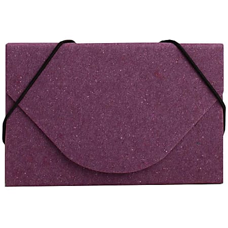 JAM Paper® Business Card Case With Elastic Closure, Purple