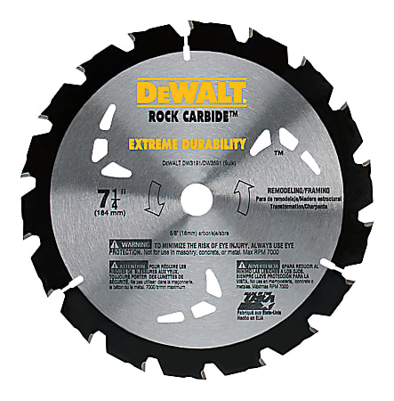 Portable Construction Saw Blades, 7 1/4 in, 18 Teeth