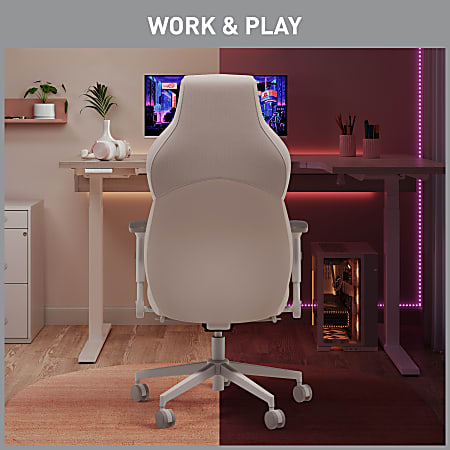 RS Gaming Saphira Ergonomic FabricVegan Leather High Back Gaming
