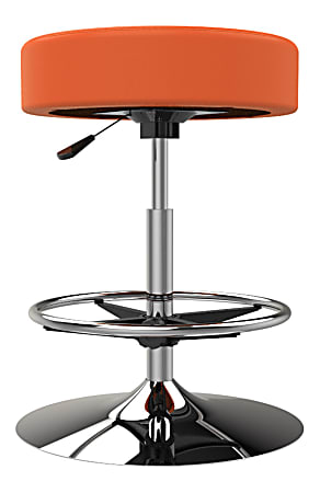 Marco Group Cushioned Swivel Stool, Papaya Orange