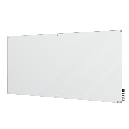 Ghent Harmony Non-Magnetic Dry-Erase Whiteboard, Glass, 48” x 72”, Frosted