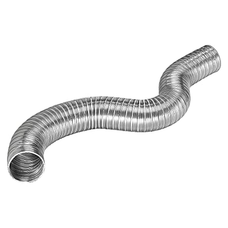 Lambro® Flexible Semi-Rigid Aluminum Duct For General-Purpose Venting, 8', Diameter 12”, Silver, LAO317