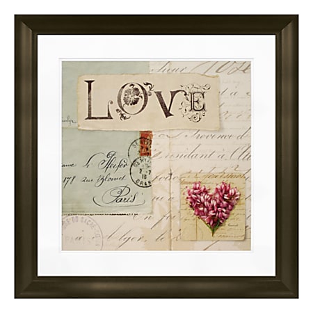 Timeless Frames Marren Framed Wall Artwork, 12" x 12", Love