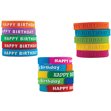 Teacher Created Resources Happy Birthday Classroom Wristbands,