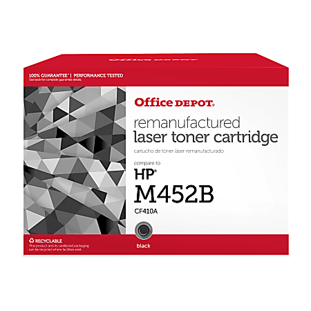 Office Depot® Brand Remanufactured Black Toner Cartridge Replacement For HP 410A, ODOD410AB