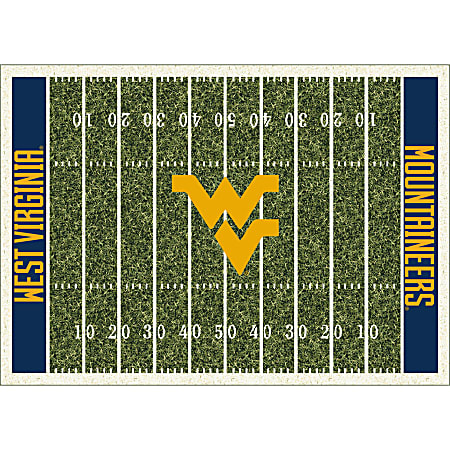 Imperial NCAA Homefield Rug, 4' x 6', West Virginia University