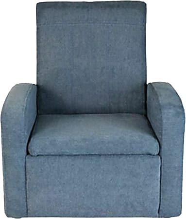 Uncaged Ergonomics STASH Mini Foldable Fabric Mid Back Kids Sofa Task Chair Blue
