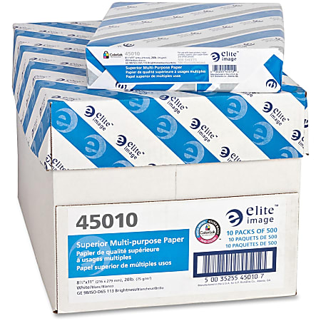 Elite Image Superior Copy And Multipurpose Paper, Letter Size Paper, 20 Lb, White, Pallet Of 200,000 Sheets
