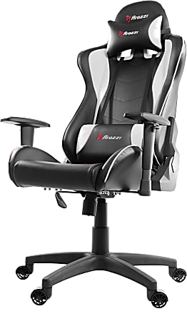 Arozzi Forte Ergonomic Faux Leather High-Back Gaming Chair, Black