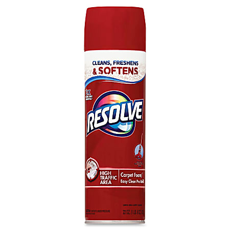Resolve® Foaming Aerosol Carpet Cleaner Spray, 22 Oz Can, Box Of 12