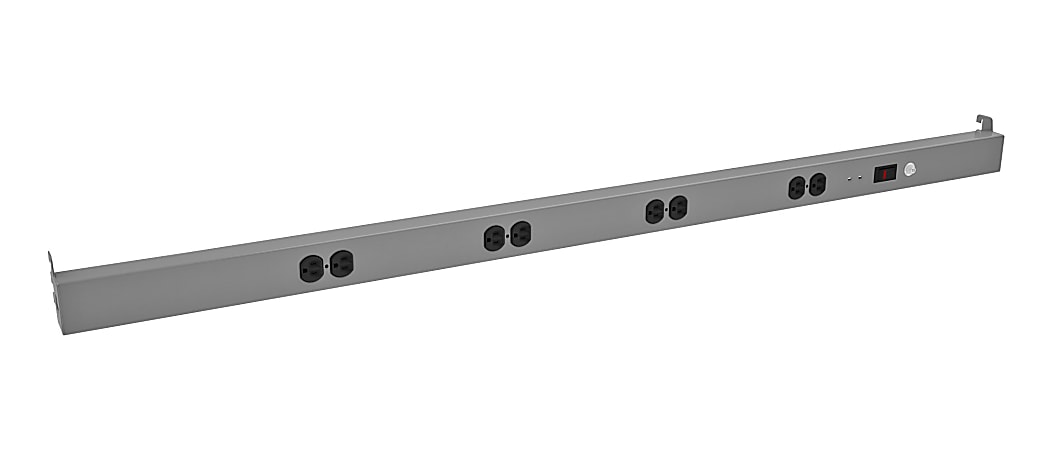 Tennsco 8-Outlet Power Rail For Packing Table, 57.09", TWP-60