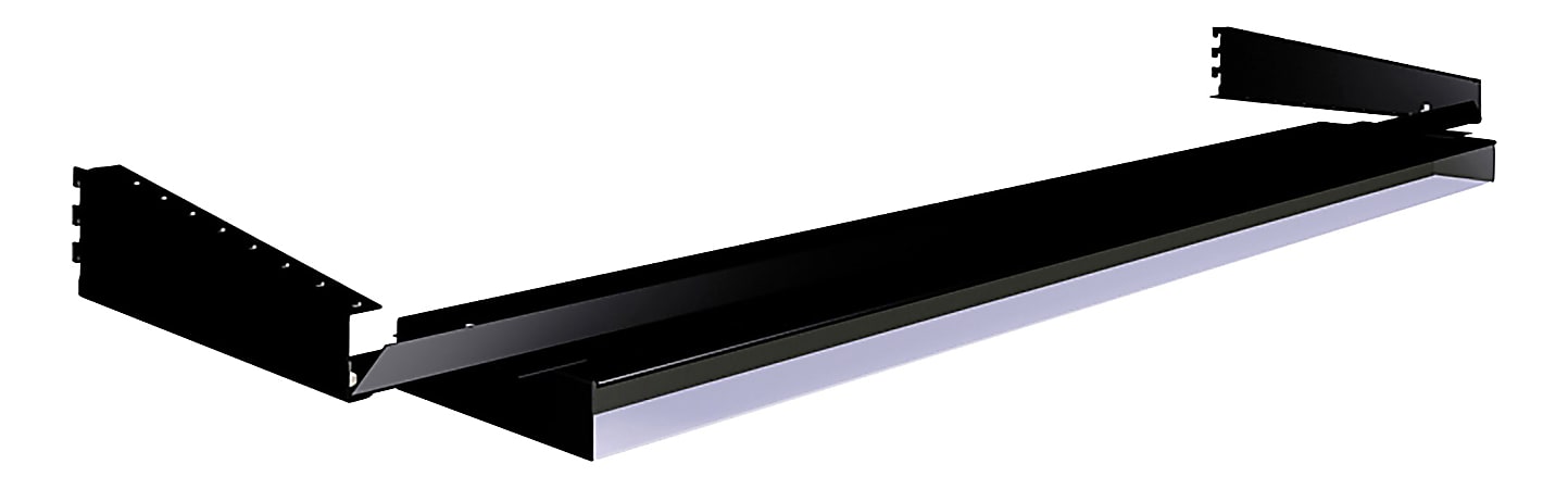 Tennsco Packing Table Mounting Bracket For Task Light, 3-1/2" x 60", Black