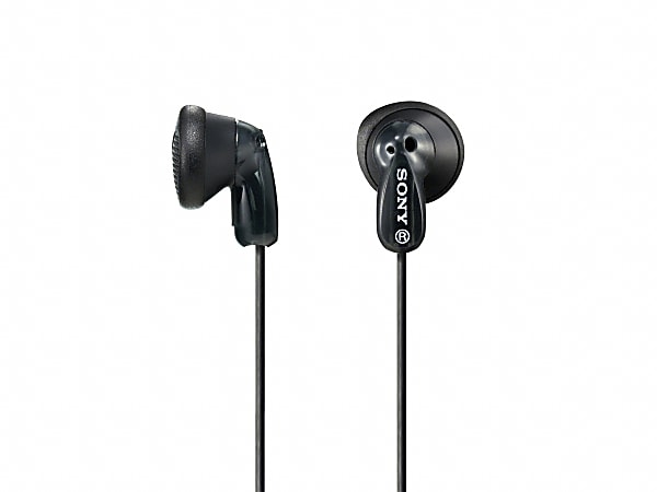 Sony MDR-E9LP - Headphones - ear-bud - wired - 3.5 mm jack - black