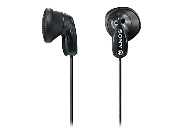 Sony MDR-E9LP - Headphones - ear-bud - wired - 3.5 mm jack - black