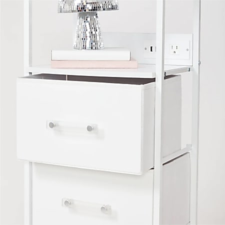 Sutton Charging 3 Drawer Cart On Wheels