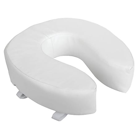 Medline Toilet Seat Cushions, White, Pack Of 3