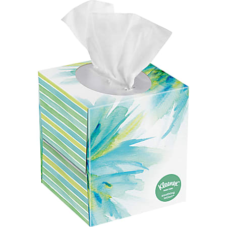 Kleenex® Soothing Lotion 2-Ply Facial Tissues, White, 65 Tissues Per Box, Carton Of 27 Boxes