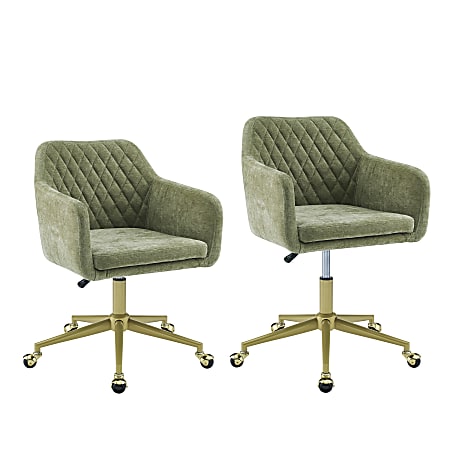 World market green on sale office chair