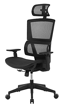 Realspace Hurston Bonded Leather High Back Executive Chair Black BIFMA  Compliant - Office Depot