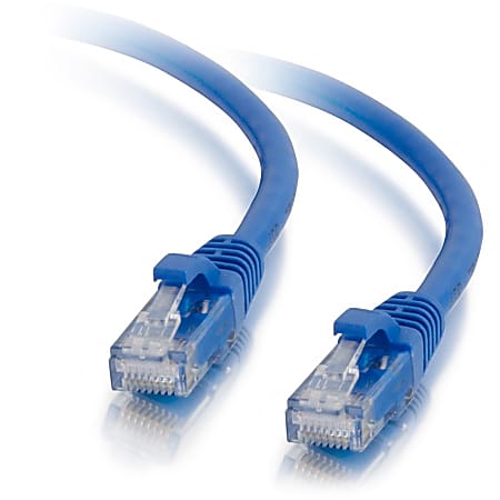 C2G 15ft Cat5e Ethernet Cable - Snagless Unshielded (UTP) - Blue - Category 5e for Network Device - RJ-45 Male - RJ-45 Male - 15ft - Blue