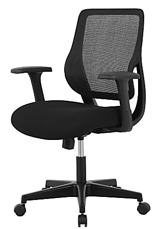 Realspace Sensi MeshFabric Low Back Task Chair Black BIFMA