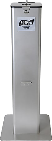 Purell® Hand Sanitizing Wipes High-Capacity Floor Stand Dispenser, Silver