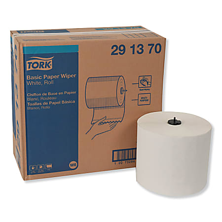 Basic Paper Wiper Roll Towel, 1-Ply, 7.68