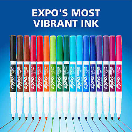 Expo Low-Odor Starter Marker Set - Fine Marker Point - Red, Blue, Green, Black - 4 / Set Expo Low-Odor Starter Marker Set - Fine Marker Point - Red, Blue, Green, Black - 4 / Set