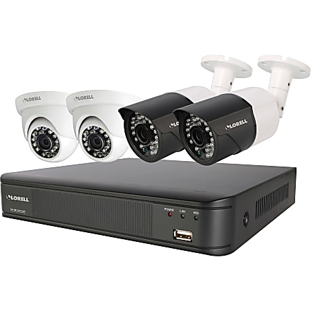 Lorell Weatherproof 5-Megapixel Security System, Pack Of 2