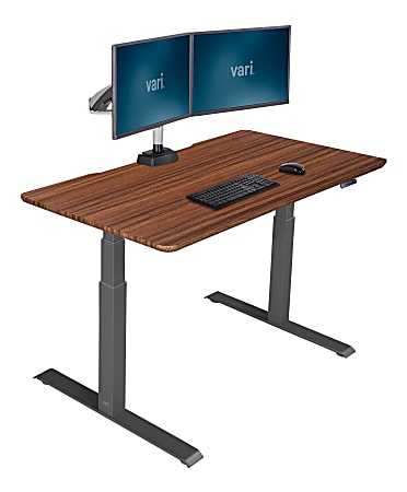 Dark wood standing desk sale