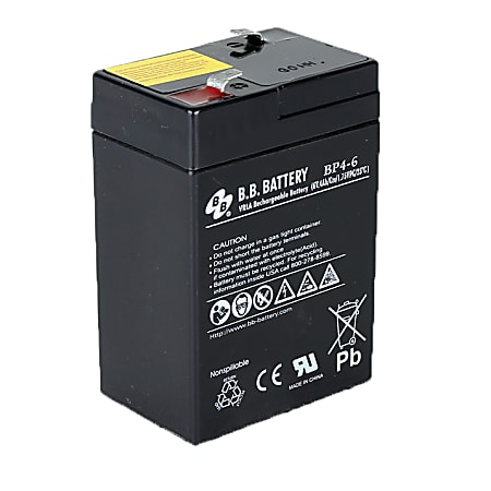 B & B BP Series Battery, BP4-6, B-SLA640