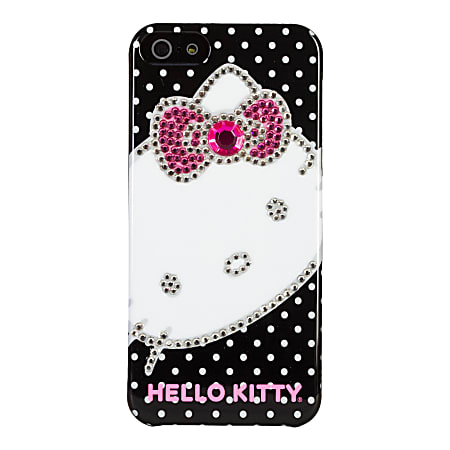 Hello Kitty® Bling Case For Apple® iPhone® 5, Pink/Black