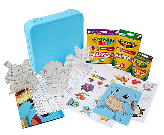 Crayola Pok mon Squirtle Coloring Art Case Case Of 75 Pieces - Office Depot