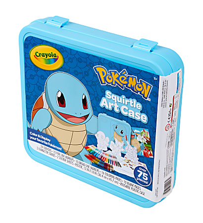 Crayola Pok mon Squirtle Coloring Art Case Case Of 75 Pieces - Office Depot