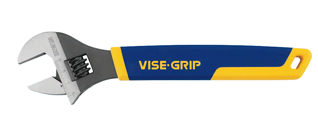 Vise-Grip Adjustable Wrenches, 12 in Long, 1-1/2 in Opening, Chrome